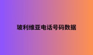 玻利维亚电话号码数据